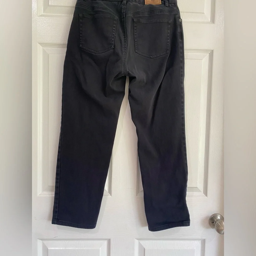 Ralph Lauren Jeans Co. Black Straight Leg Denim Women’s Size 8 Minimal